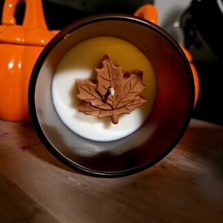 ๐๐ Apple Cider Fall Leaf Candle ๐๐